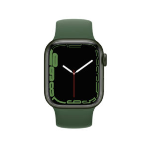 Apple Watch Series 7 GPS, 41mm Green Aluminium Case with Clover Sport Band