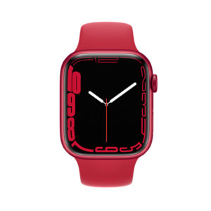 Apple Watch Series 7 GPS, 45mm RED Aluminium Case with RED Sport Band