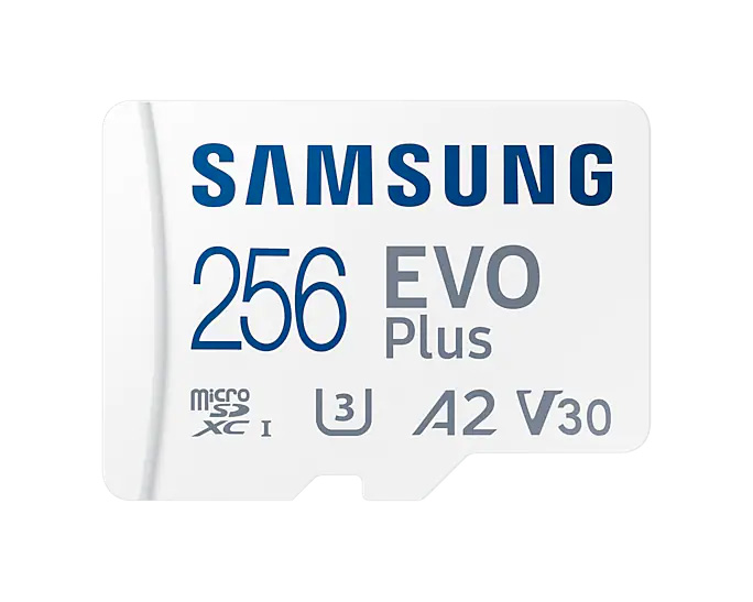 Samsung Evo plus 256GB microSD SDXC U3 class 10 A2 memory card 130MB/S plus Adapter